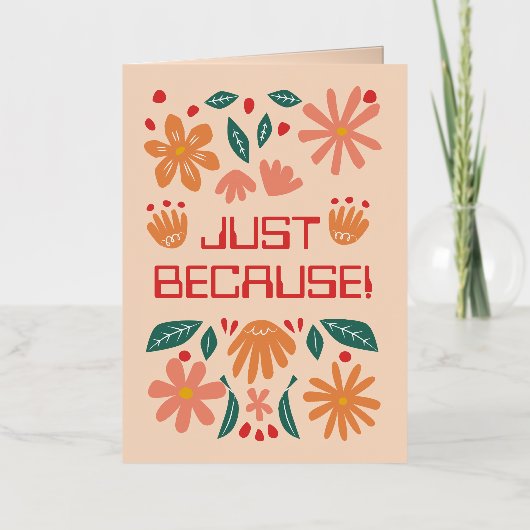 GEPERSONALISEERD NET OMDAT WENSKAART FOLIE WENSKAART (Voorkant)