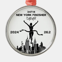 Gepersonaliseerd New York 2024 Marathon Ornament