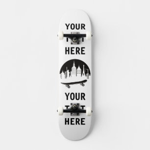 Gepersonaliseerd - New York met een klein skateboa Persoonlijk Skateboard