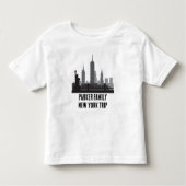 Gepersonaliseerd New York Trip Skyline Vrijheidsbe Kinder Shirts (Voorkant)