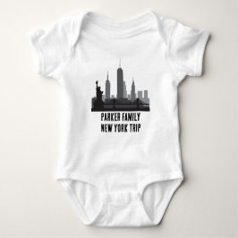 Gepersonaliseerd New York Trip Skyline Vrijheidsbe Romper