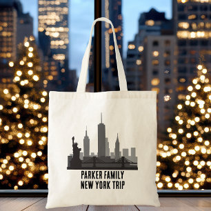 Gepersonaliseerd New York Trip Skyline Vrijheidsbe Tote Bag