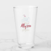 Gepersonaliseerd "Nice till Proven Naughty" kerstf Glas (Achterkant)