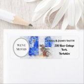 Gepersonaliseerd nieuw huis We hebben verhuisd adr Etiket (Insitu)