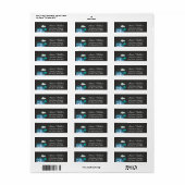 Gepersonaliseerd nieuw thuis retour adres label (Full Sheet)