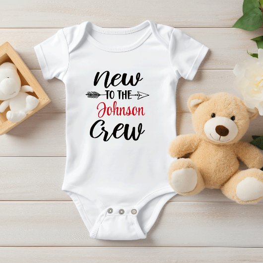 Gepersonaliseerd nieuw voor de bemanning, Baby sho Romper