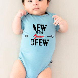 Gepersonaliseerd nieuw voor de bemanning romper