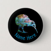 GEPERSONALISEERD NIEUW-ZEELAND KIWI PAUA RONDE BUTTON 5,7 CM (Voorkant)