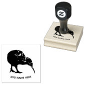 GEPERSONALISEERD NIEUW ZEELAND KIWI RUBBER STEMP RUBBERSTEMPEL (Gestempeld)