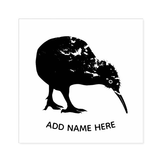 GEPERSONALISEERD NIEUW ZEELAND KIWI RUBBER STEMP RUBBERSTEMPEL (Afrduk)