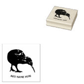 GEPERSONALISEERD NIEUW ZEELAND KIWI RUBBER STEMP RUBBERSTEMPEL (Gestempeld)