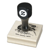 GEPERSONALISEERD NIEUW ZEELAND KIWI RUBBER STEMP RUBBERSTEMPEL (Stempel)