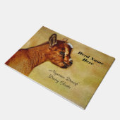 Gepersonaliseerd Nigeriaans Kind voor dweiland Deurmat (Schuin)