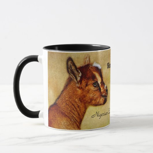 Gepersonaliseerd Nigeriaans Kind voor dweiland Mok (Links)