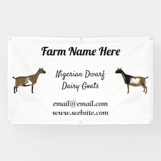 Gepersonaliseerd Nigeriaans Show voor dweiland Spandoek (Horizontaal)