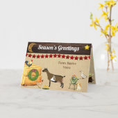 Gepersonaliseerd - Nigeriaanse kerstgeit uit het l Kaart (Gele Bloem)