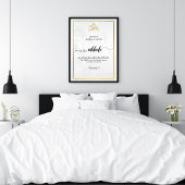 Gepersonaliseerd Nikkah Acryl Teken – Wit Marmer Acryl Bord