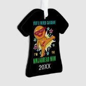Gepersonaliseerd Ninjabread Man U zult me nooit va Ornament (voorkant)