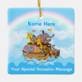 Gepersonaliseerd, Noah's Ark Ornament voor elke ge (Voorkant)