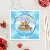 Gepersonaliseerd, Noah's Ark servetten, Noah's Ark Servet (Insitu)