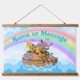 Gepersonaliseerd, Noah's Ark Wall Decor, Baby naar Hangend Wandkleed