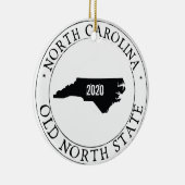 Gepersonaliseerd North Carolina Ornament (Rechts)