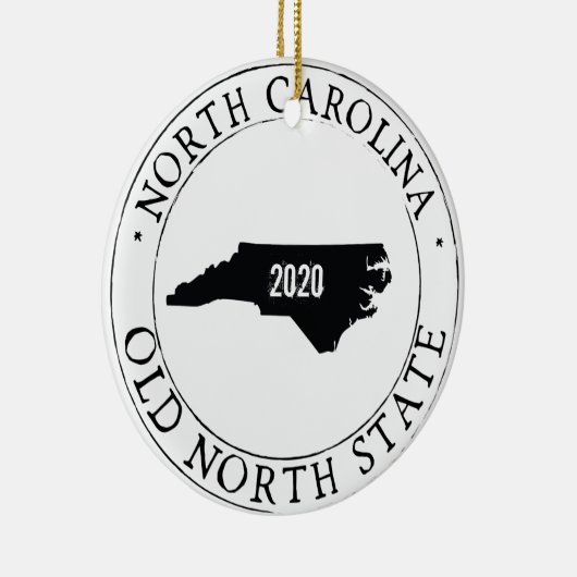 Gepersonaliseerd North Carolina Ornament (Rechts)
