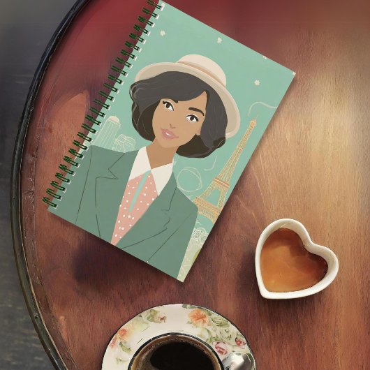 Gepersonaliseerd "Nostalgisch voor Parijs" Journal Notitieboek