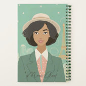 Gepersonaliseerd "Nostalgisch voor Parijs" Journal Notitieboek (Achterkant)