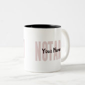 Gepersonaliseerd Noteerbare, publieke rode rode ro Tweekleurige Koffiemok (Voorkant rechts)