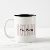 Gepersonaliseerd Noteerbare, publieke rode rode ro Tweekleurige Koffiemok (Links)