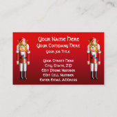 Gepersonaliseerd Notenkraker King Cartoon Visitekaartje (Achterkant)