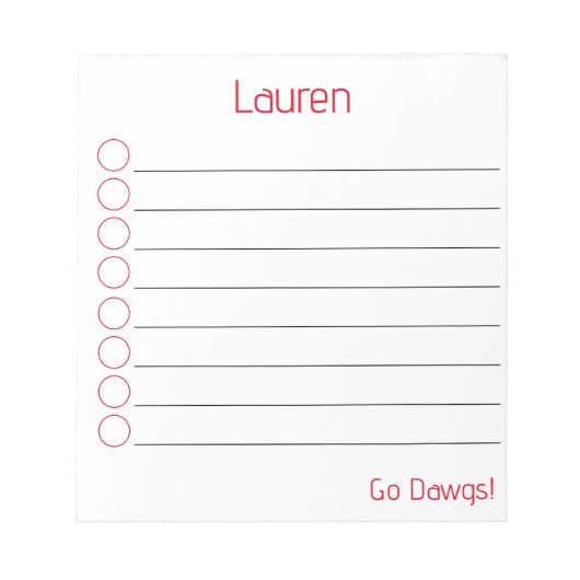 Gepersonaliseerd Notitieblok (Voorkant)