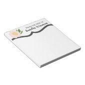 Gepersonaliseerd Notitieblok Baby Roze Kosmos op W (Schuin)