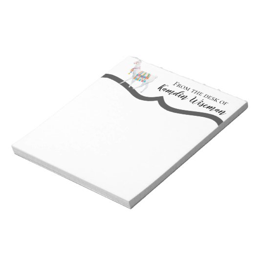 Gepersonaliseerd Notitieblok Boho Llama Bohemian C (Linkerzijde)