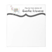 Gepersonaliseerd Notitieblok Boho Llama Bohemian C (Voorkant)