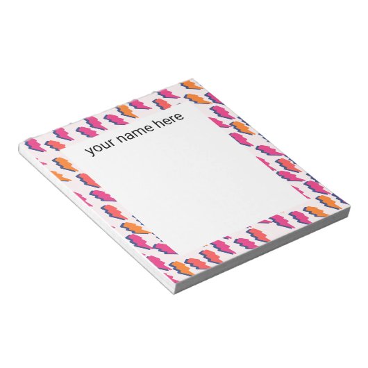 Gepersonaliseerd Notitieblok met bliksembolt (Schuin)