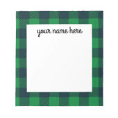 Gepersonaliseerd Notitieblok met buffelverdeling (Voorkant)