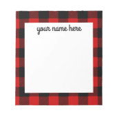 Gepersonaliseerd Notitieblok met rode buffels (Voorkant)