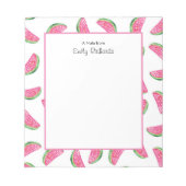 Gepersonaliseerd Notitieblok met watermeloenen (Voorkant)