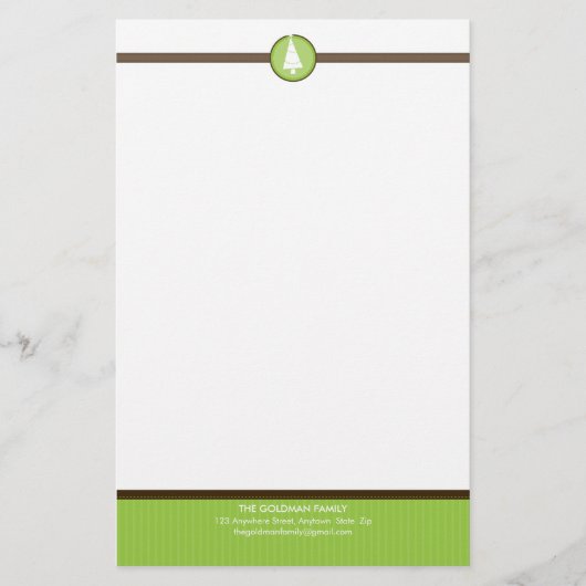 GEPERSONALISEERD NOTITIEBLOK:: Stripedstitch 6 Briefpapier (Voorkant)