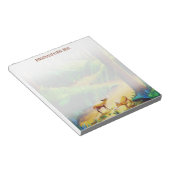 Gepersonaliseerd Notitieblok twee Woodland Fawns (Schuin)