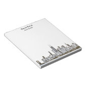 Gepersonaliseerd Notitieblok van de Veldlijn van C (Schuin)