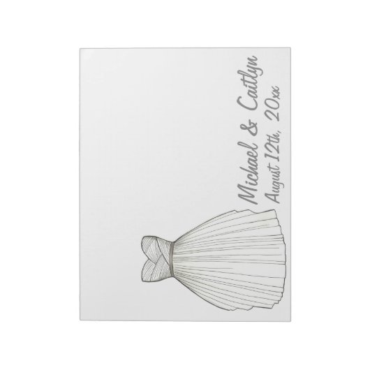 Gepersonaliseerd Notitieblok van het Britse bruidd (Linkerzijde)