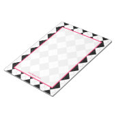 Gepersonaliseerd Notitieblok voor Argyle en Roze (Schuin)