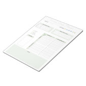 Gepersonaliseerd Notitieblok voor dagelijkse organ (Schuin)