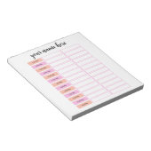 Gepersonaliseerd Notitieblok voor dagelijkse plann (Schuin)