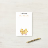 Gepersonaliseerd Notitieblok voor docenten, Schatt Post-it® Notes (Op bureau)