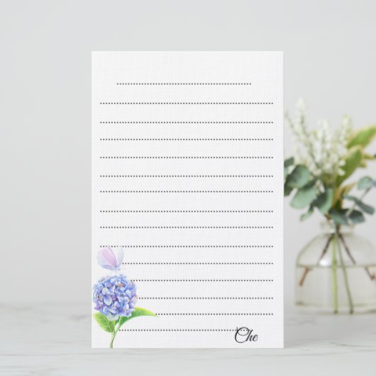 Gepersonaliseerd Notitieblok voor het schrijven va Briefpapier (Staand voorkant)