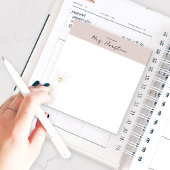 Gepersonaliseerd Notitieblok voor leerkracht met b